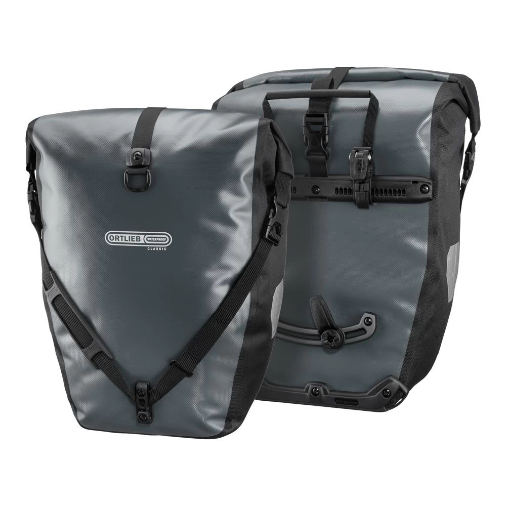 Ortlieb Back Roller Classic QL2.1 Pannier Bags - 40 Litre - Asphalt - Image 11
