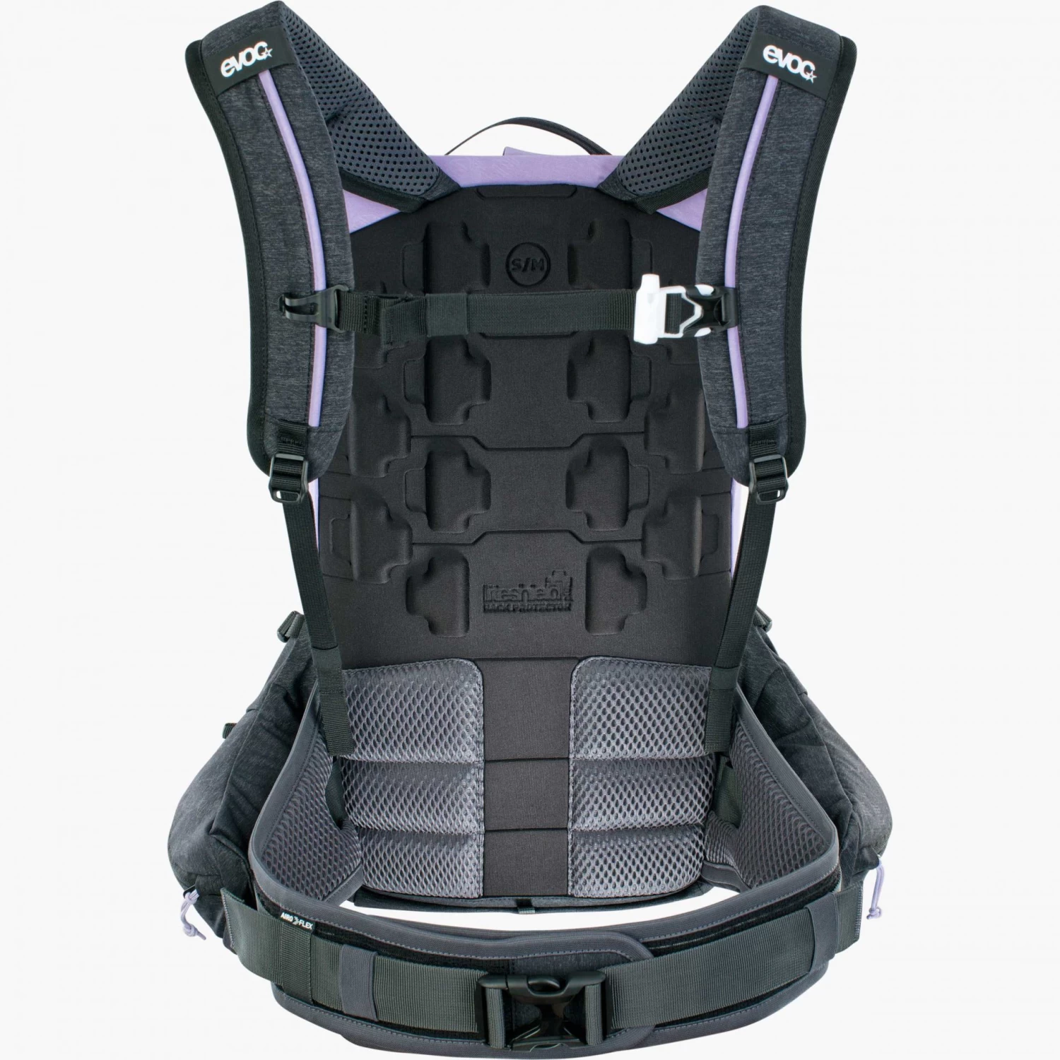 Evoc Trail Pro Protector 16 Litres Backpack - Purple/Black - Image 10