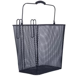 Oxford Wire Rear Pannier Basket - Black
