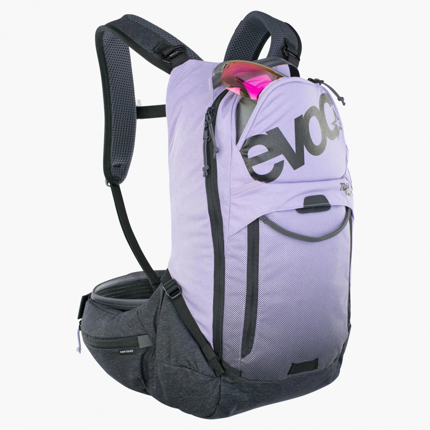 Evoc Trail Pro Protector 16 Litres Backpack - Purple/Black - Image 2