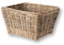 Basil Dalton Rattan Front Bike Basket - Grey - M