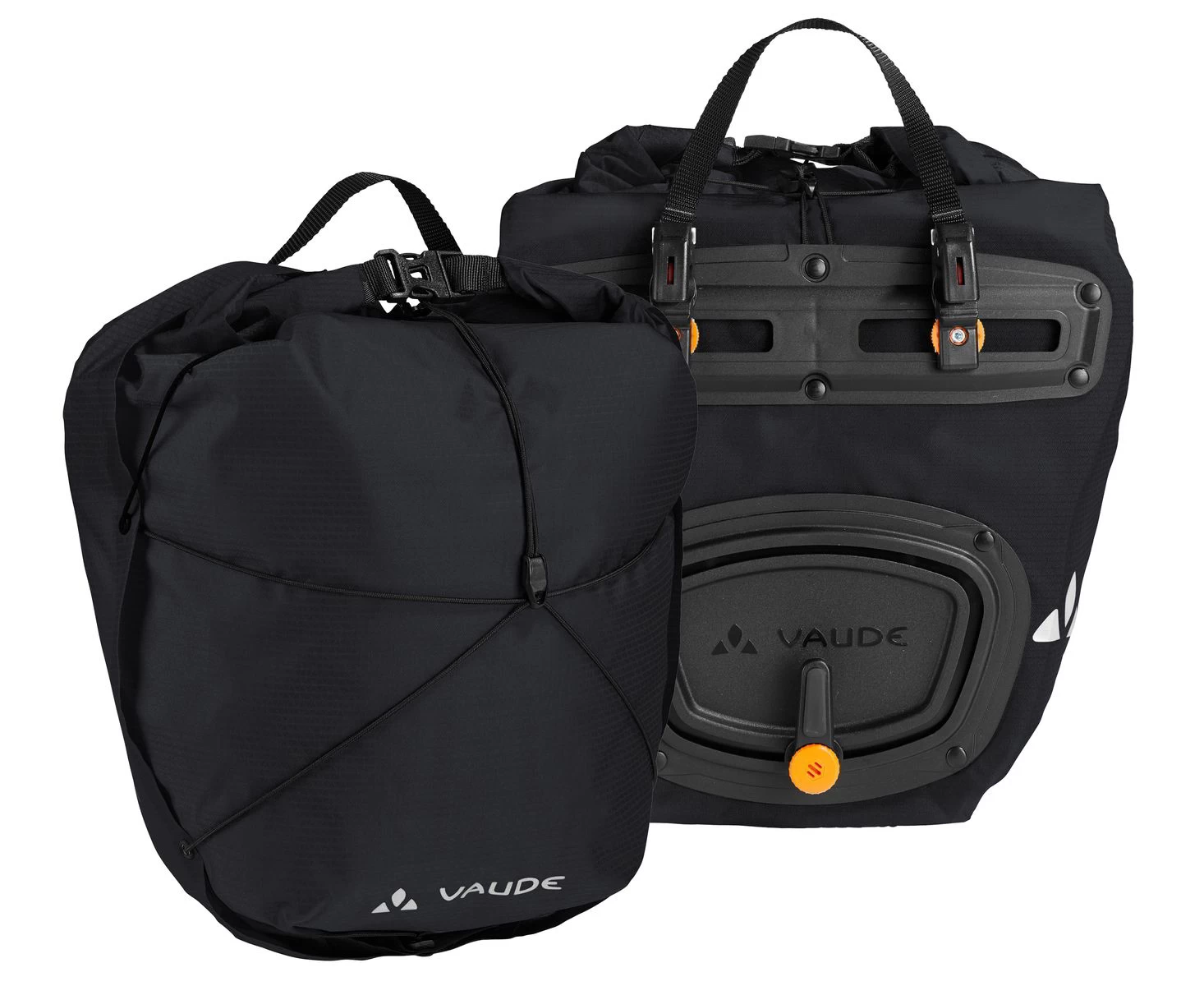 Vaude Aqua Front Light 22L Pannier Bag - Black - Image 3