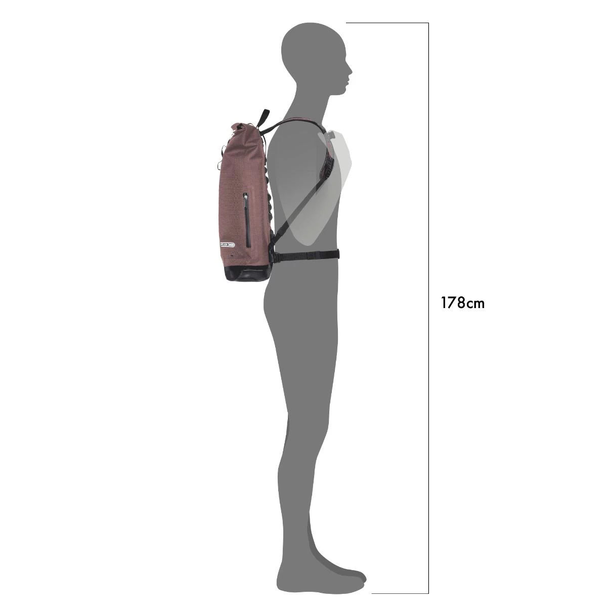 Ortlieb Commuter Daypack Urban Backpack - 21 Litre - Ash Rose - Image 5