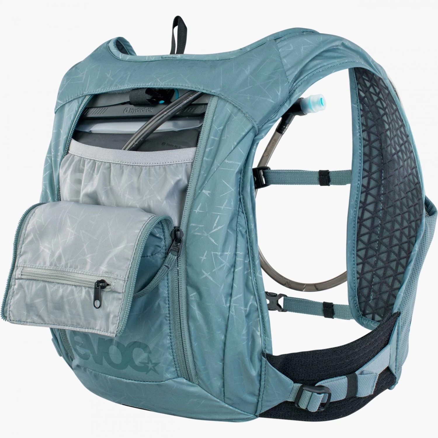 Evoc Hydro Pro 1.5l Hydration Pack + 1.5l Bladder Back Pack - Steel - Image 7