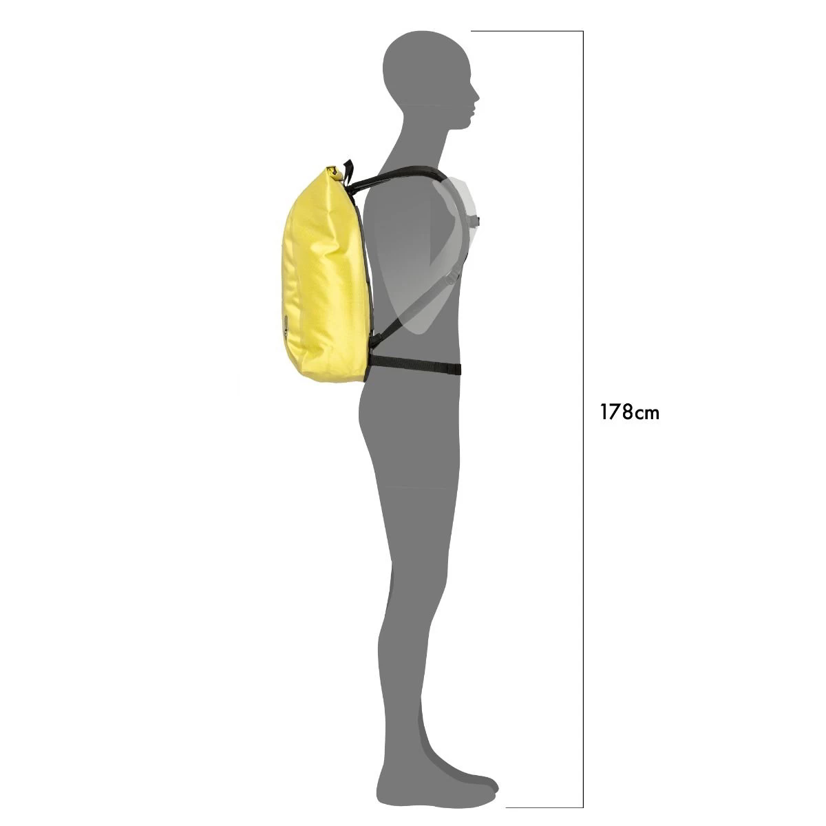 Ortlieb Velocity PS Backpack - 23 Litre - Lemon Sorbet - Image 4