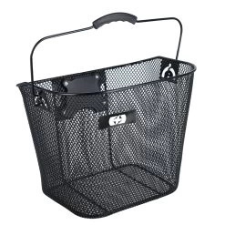 Oxford Wire Quick Release Front Basket - Black
