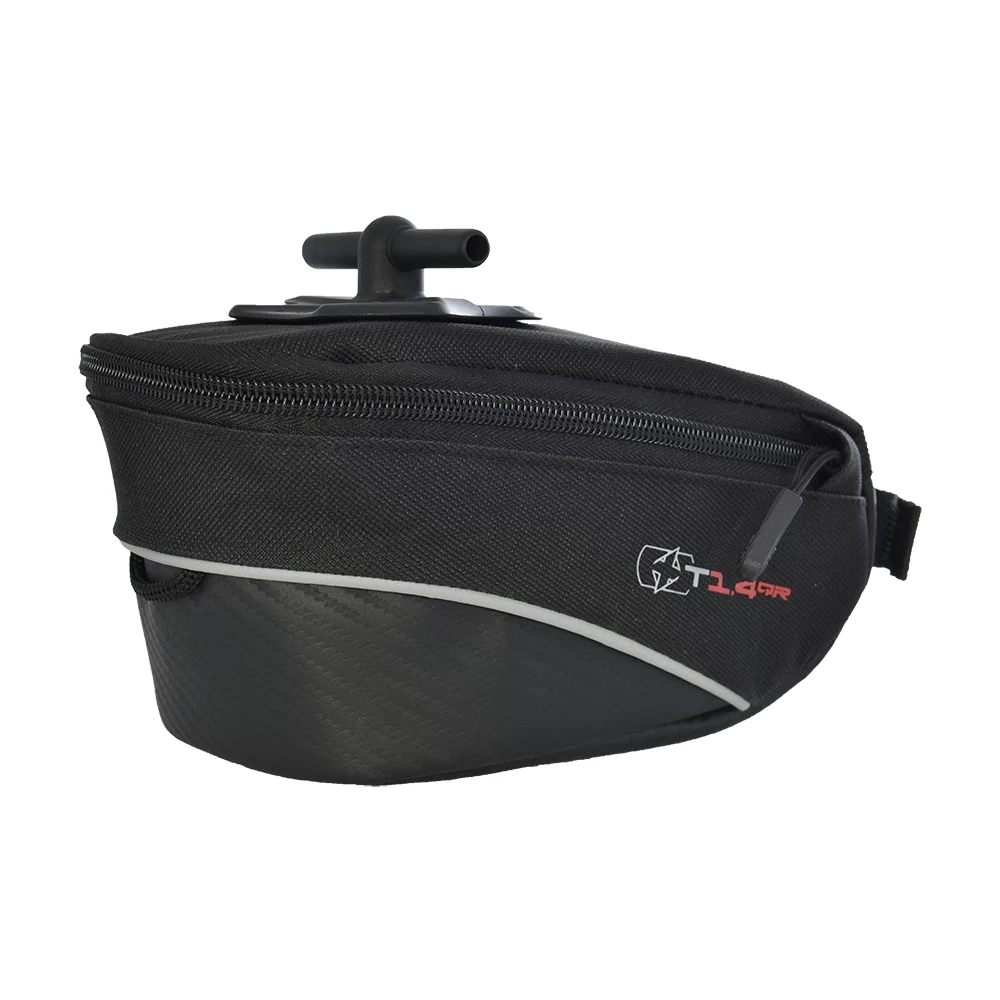 Oxford T1.4QR Quick Release Wedge Saddle Bag - 1.4L - Black