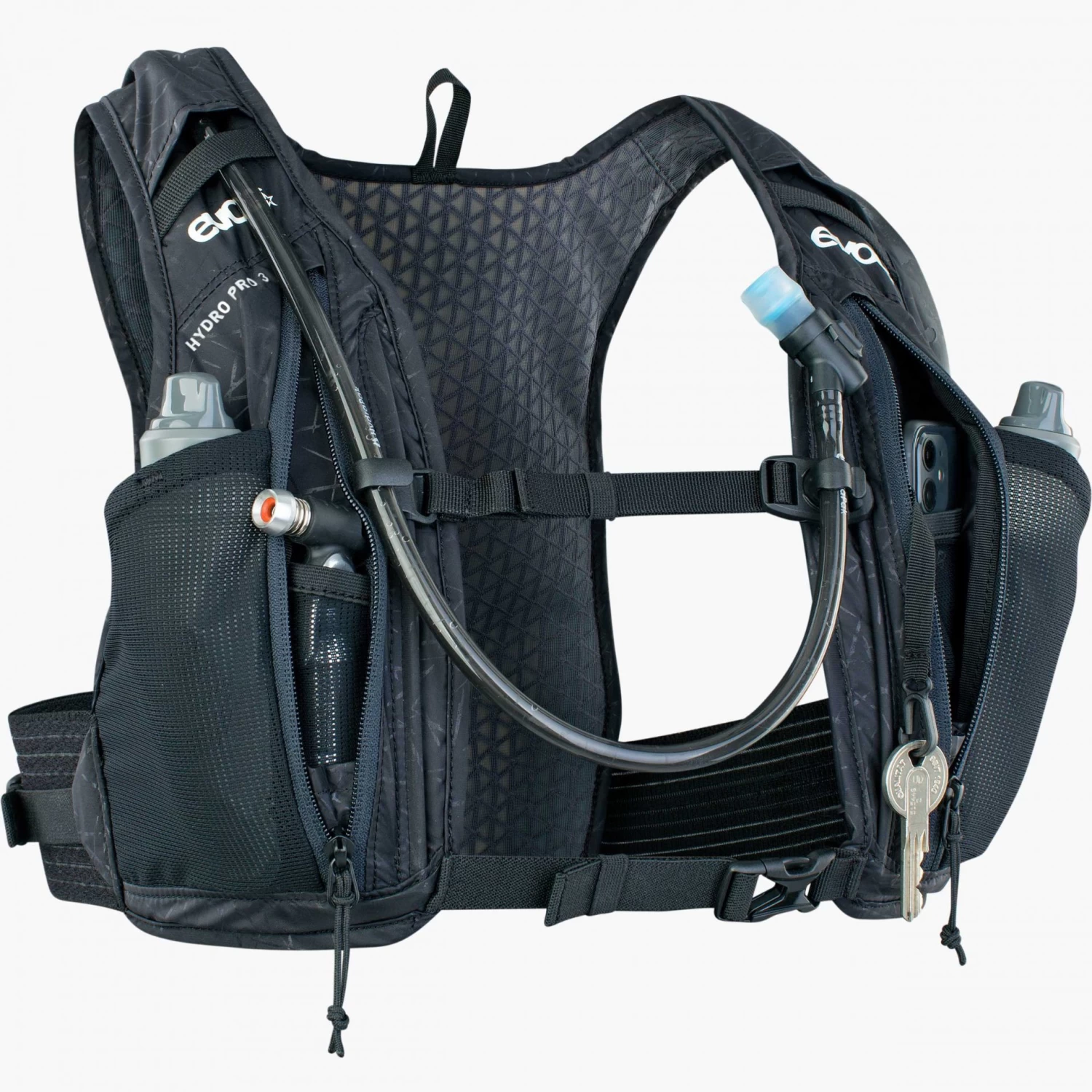 Evoc Hydro Pro 1.5l Hydration Pack + 1.5l Bladder Back Pack - Black - Image 5