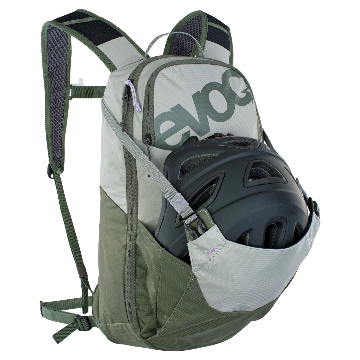 Evoc Ride Performance Backpack 8 + 2 Litre Bladder - Stone/Dark Olive - Image 7