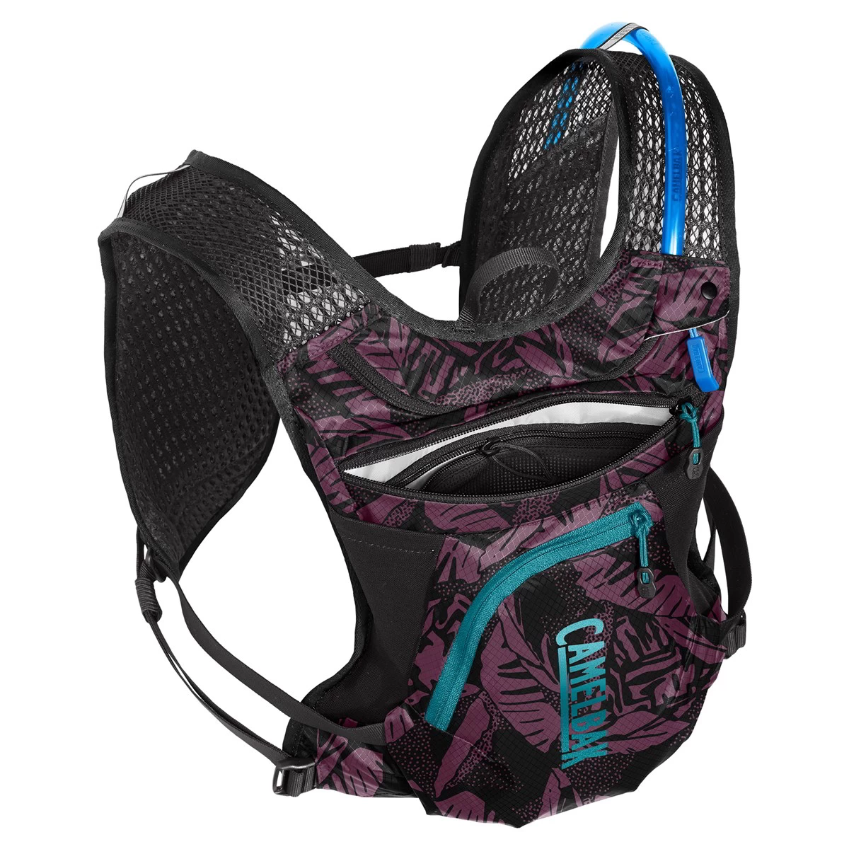 Camelbak Chase Bike Vest 4 Litre Hydration Pack - Plum/Black Palms - Image 9