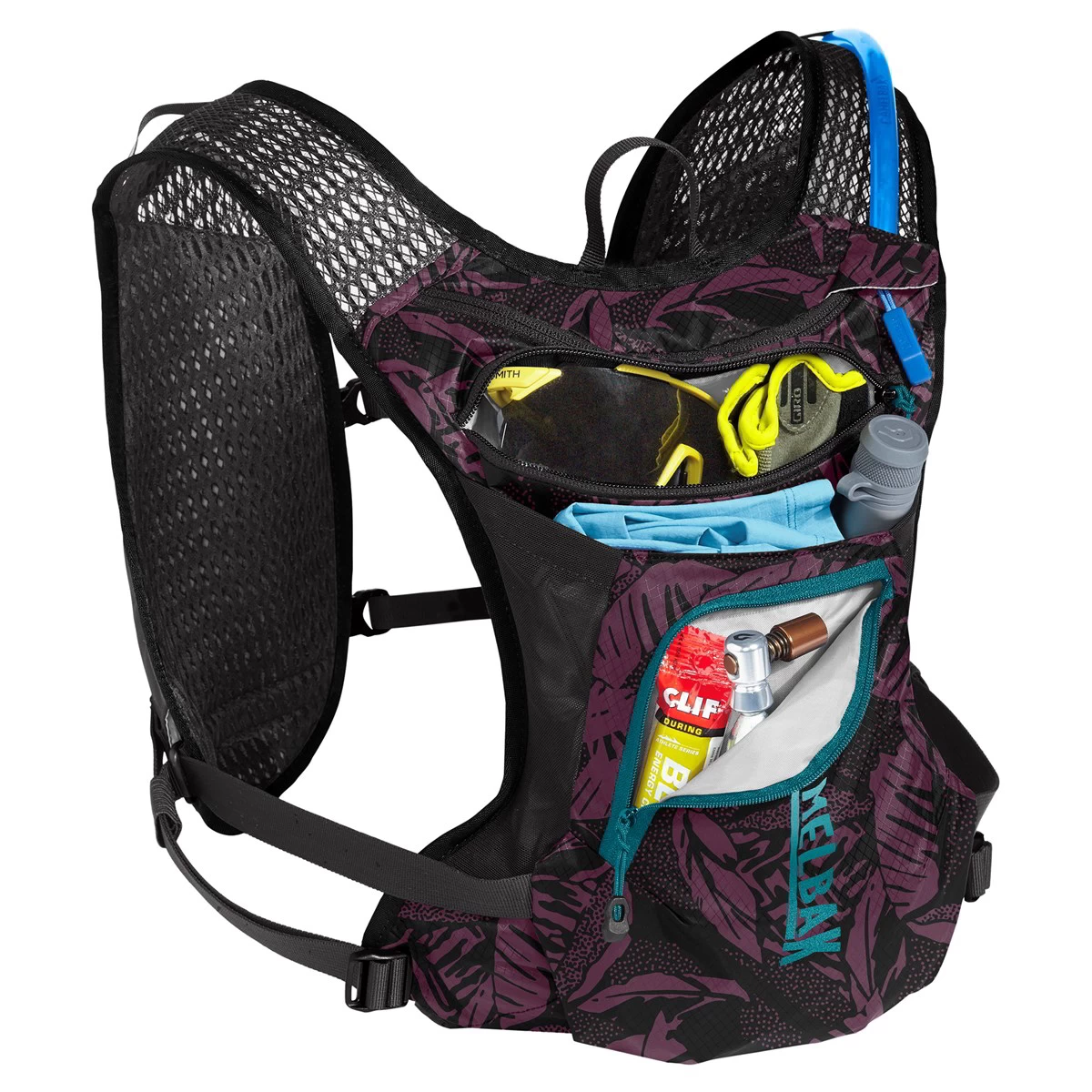 Camelbak Chase Bike Vest 4 Litre Hydration Pack - Plum/Black Palms - Image 8