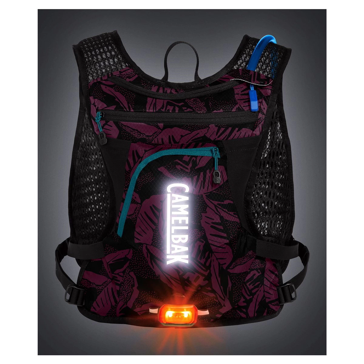 Camelbak Chase Bike Vest 4 Litre Hydration Pack - Plum/Black Palms - Image 11