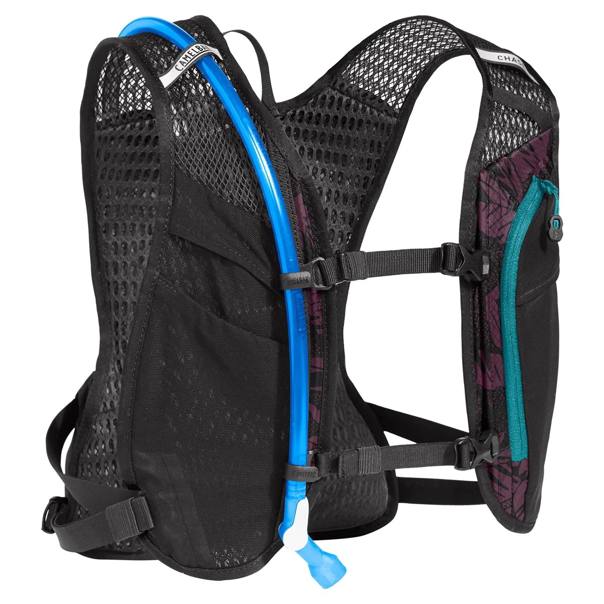 Camelbak Chase Bike Vest 4 Litre Hydration Pack - Plum/Black Palms - Image 2