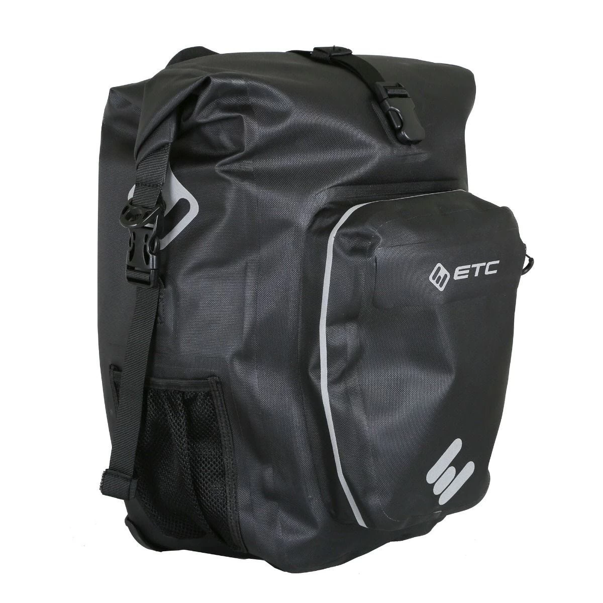 ETC Arid Waterproof Roll Top Pannier - 27L -Black