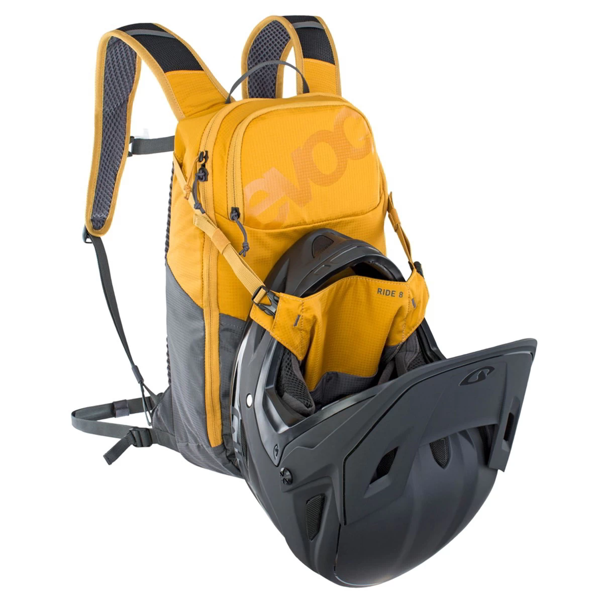 Evoc Ride Performance Backpack 8 + 2 Litre Bladder - Loam/Carbon Grey - Image 6