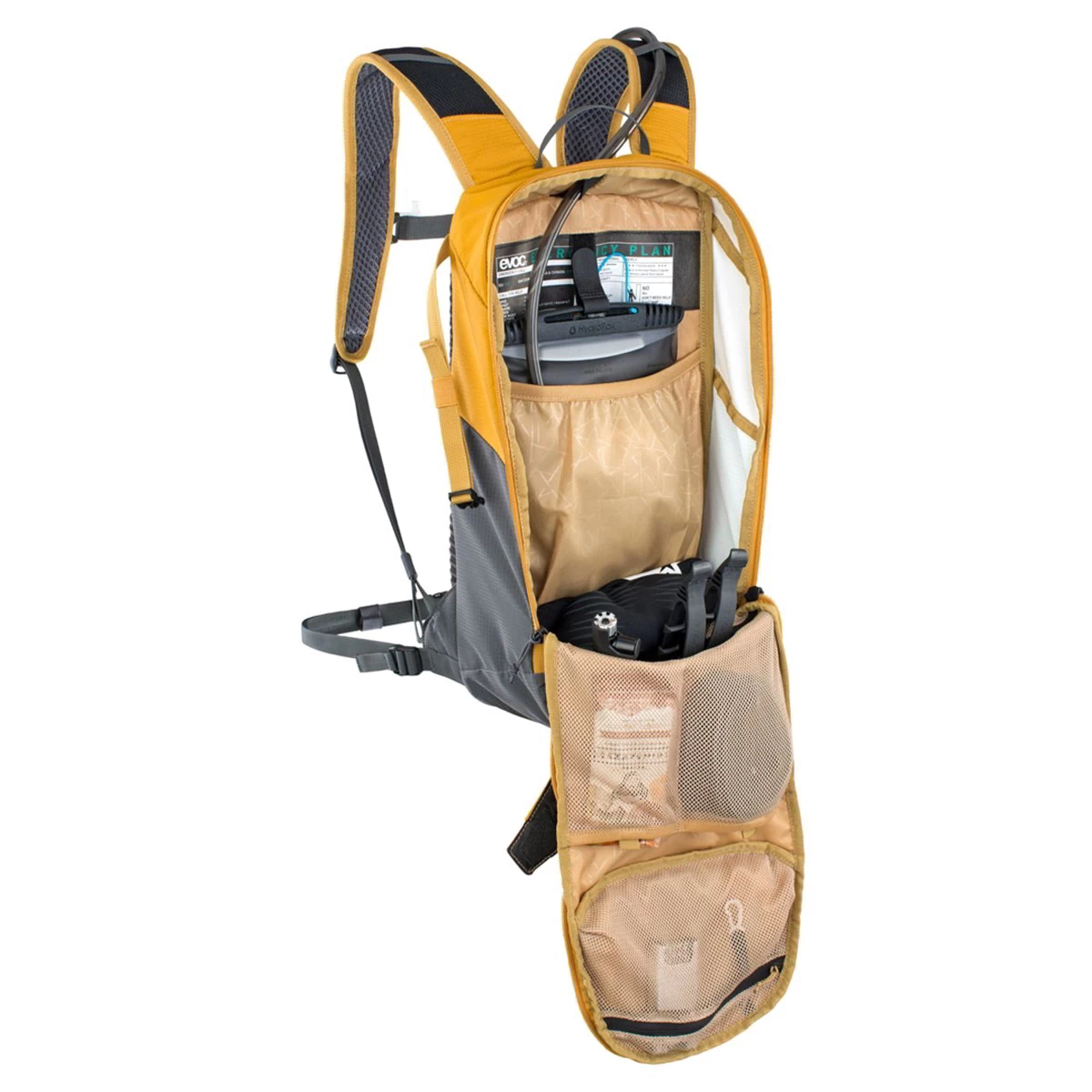 Evoc Ride Performance Backpack 8 + 2 Litre Bladder - Loam/Carbon Grey - Image 3