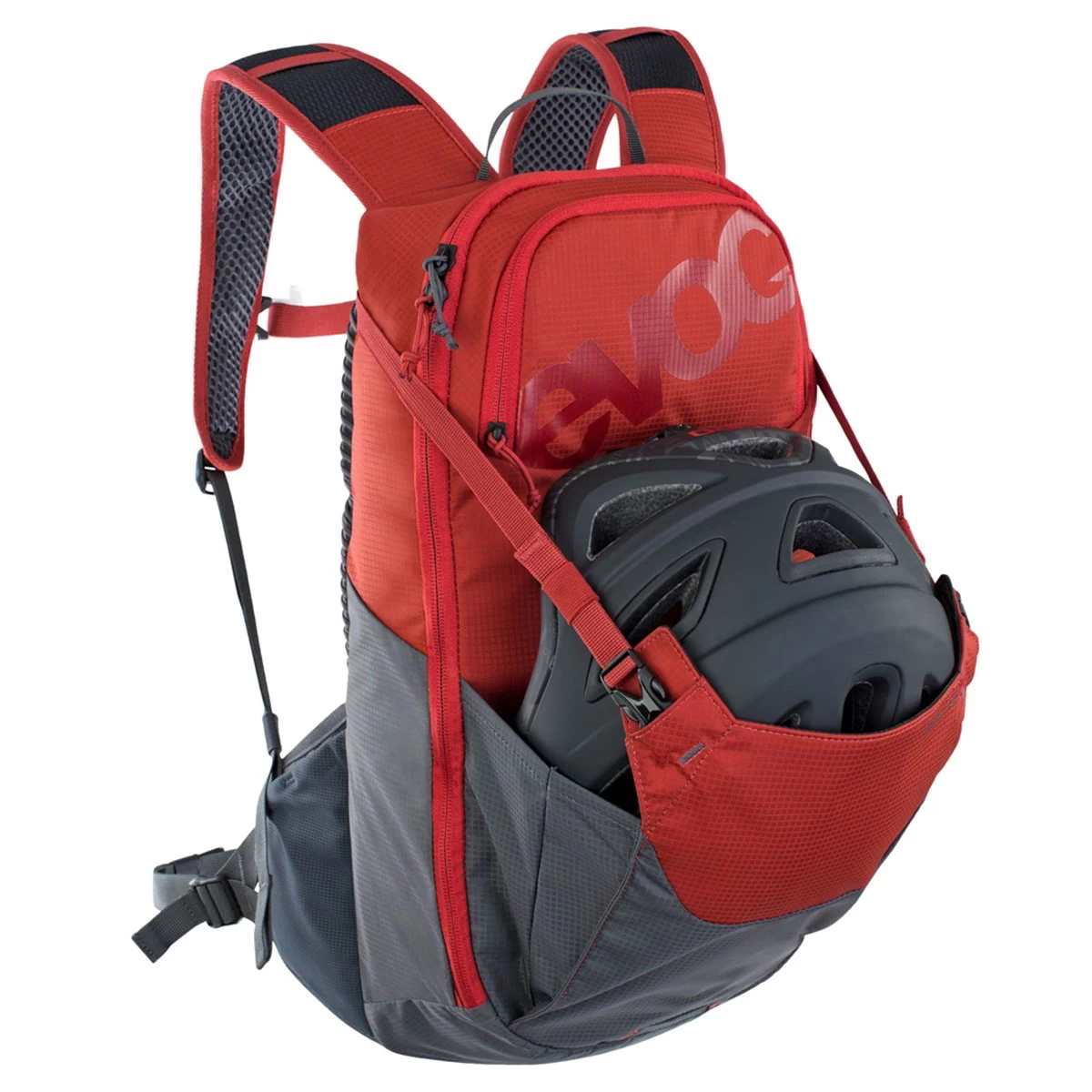 Evoc Ride Performance Backpack 12 + 2 Litre Bladder - Chili Red/Grey - Image 2