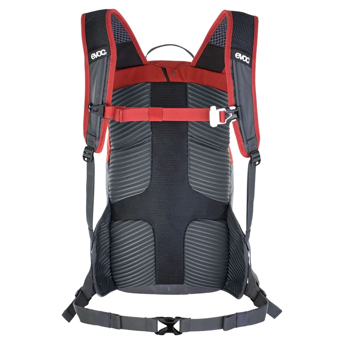 Evoc Ride Performance Backpack 12 + 2 Litre Bladder - Chili Red/Grey - Image 3