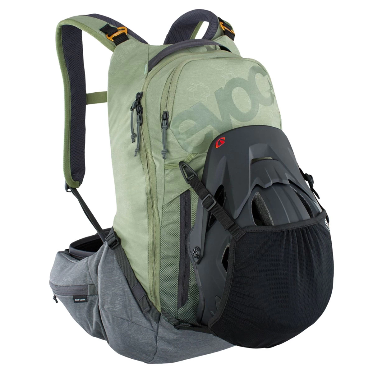 Evoc Trail Pro Protector 16 Litre Backpack - Light Olive/Carbon Grey - Image 8