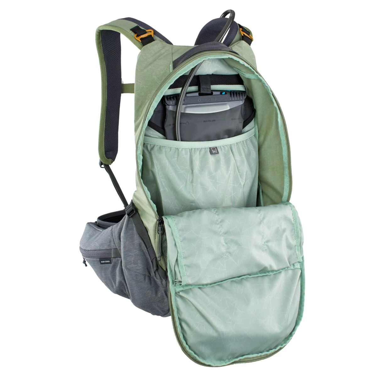 Evoc Trail Pro Protector 16 Litre Backpack - Light Olive/Carbon Grey - Image 4