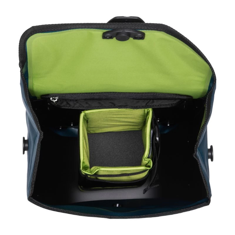 Ortlieb E-Mate QL2.1 Single Pannier Bag - 16 Litre - Petrol - Image 2