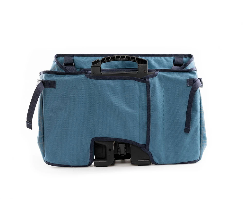 Brompton Bright Night Electric Basket Bag - Dusk Blue - Image 8