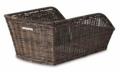 Basil Cento Rattan Look Rear Basket - Brown - 47cm X 34cm X 22cm