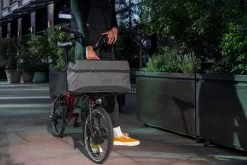 Brompton Electric Bike Basket Bag - Dark Grey