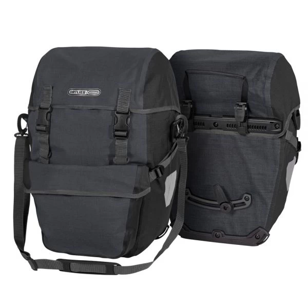 Ortlieb Bike Packer Plus QL2.1 Pannier Bags - 42 Litre - Granite/Black - Image 3