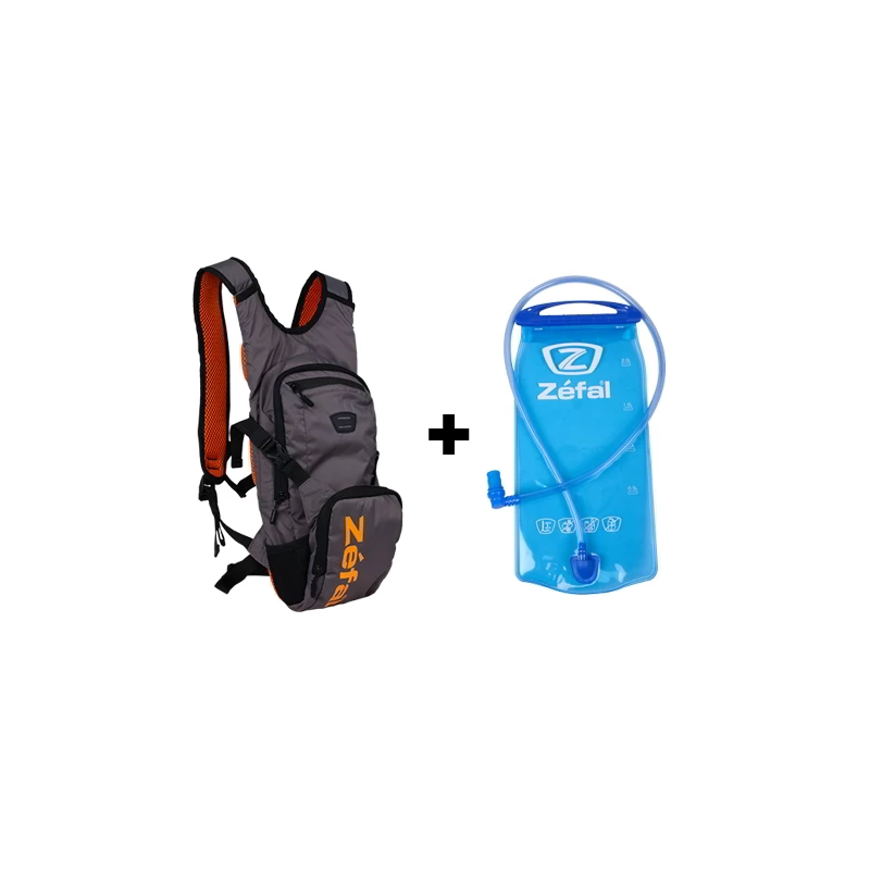 Zefal Z Hydro XC Hydration Bag 6L - Grey/Orange - Image 4
